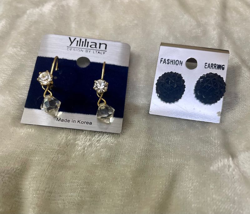 Combo Earings Black &amp; White