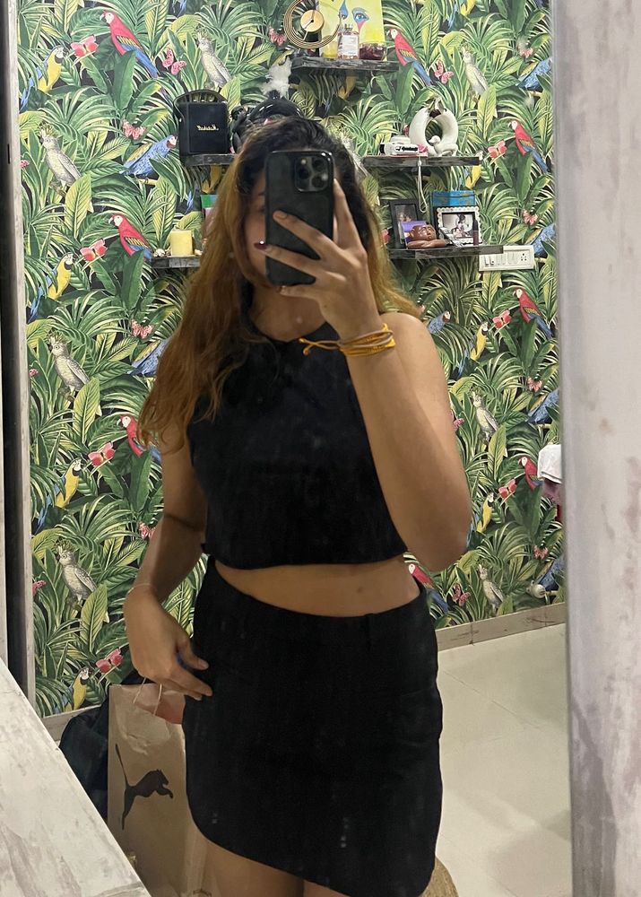 Black Skirt &amp; Top Set