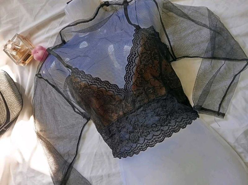 Sheer Lace Top