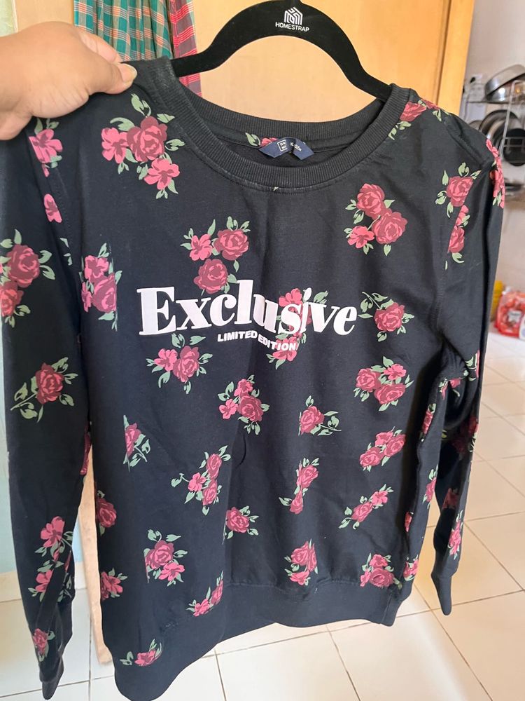 Floral Print Sweatshirt