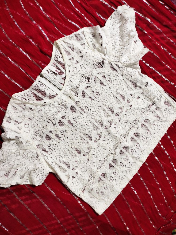 White Korean Top