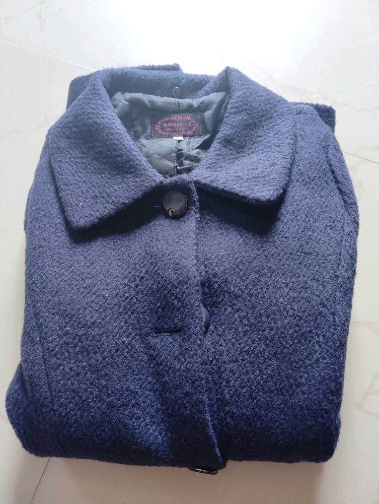 Elegant Navy Blue Coat... winter coat