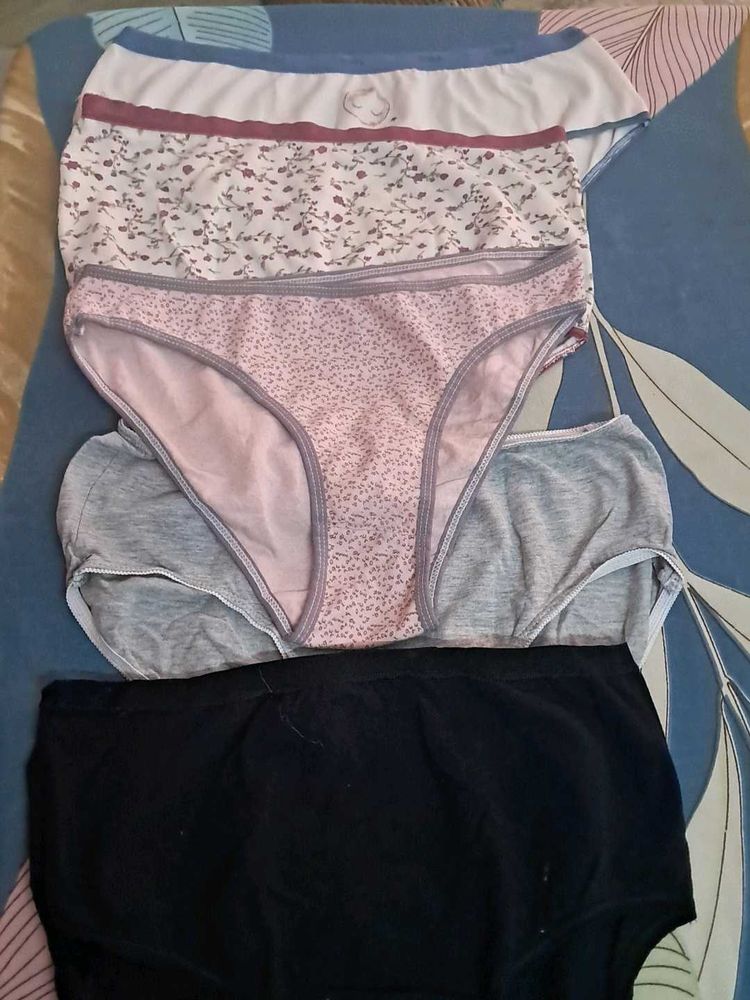 Pure Cotton   Five  Panty In  Imported Fabric
