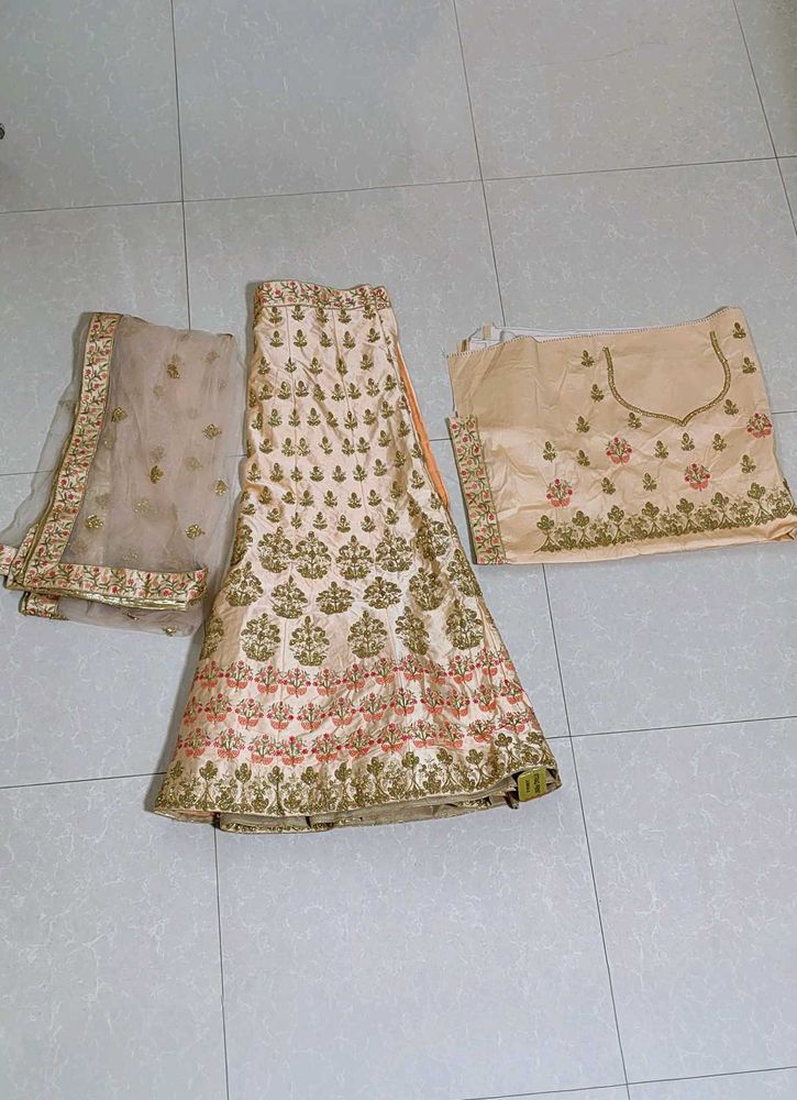Elegant Bridal Lehenga Set Unstitched