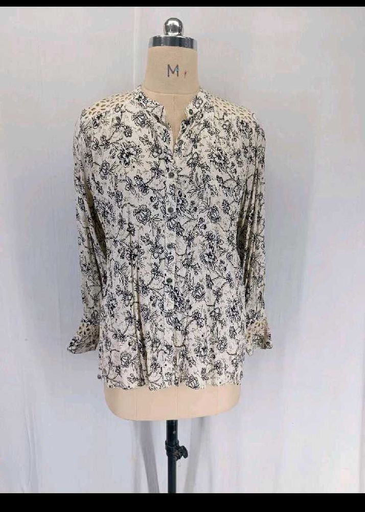New Floral Back Crochet Top