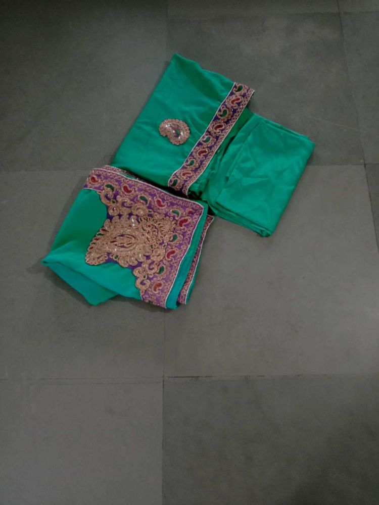 Green Dress Material