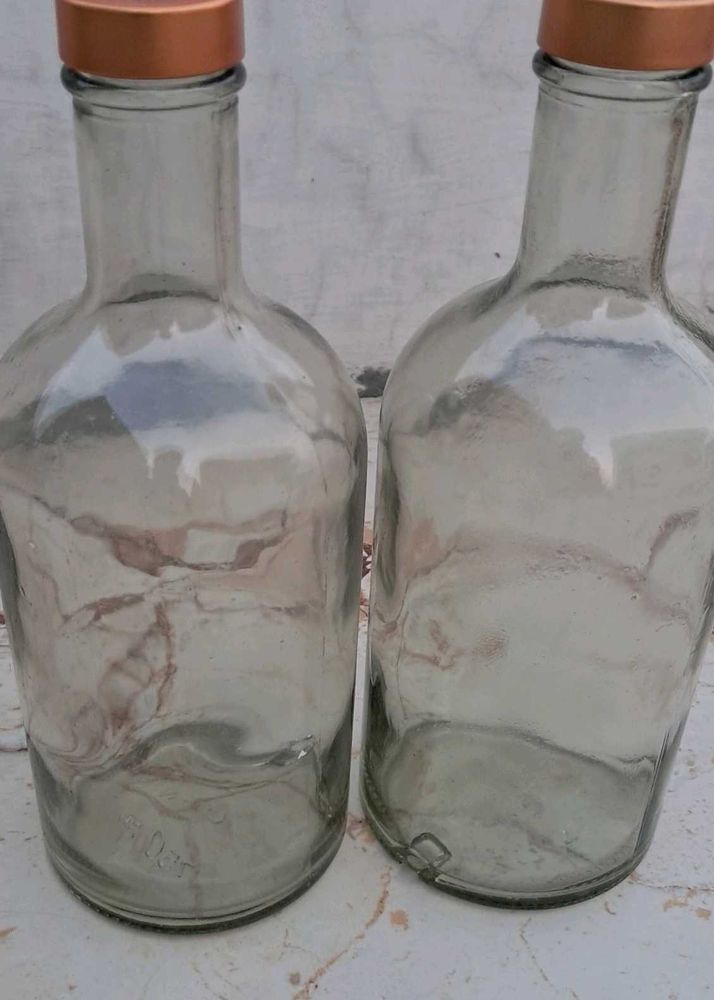 Glass Water Bottle Set Of 2 And Beautiful Box