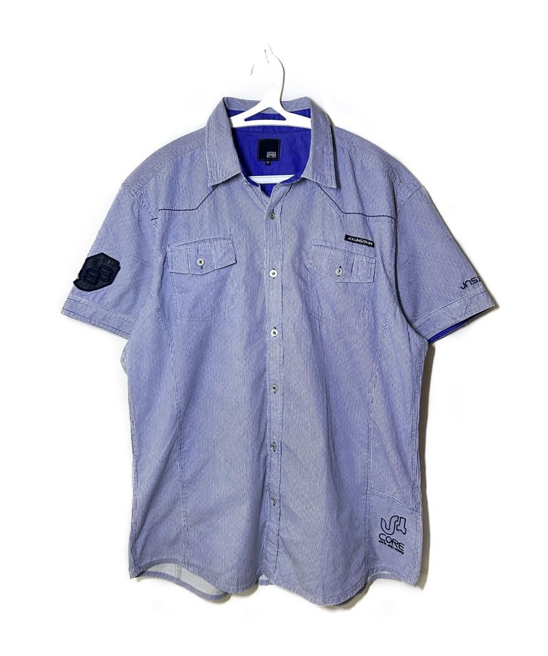 Jack &amp; Jones CORE Striped Utility Shirt