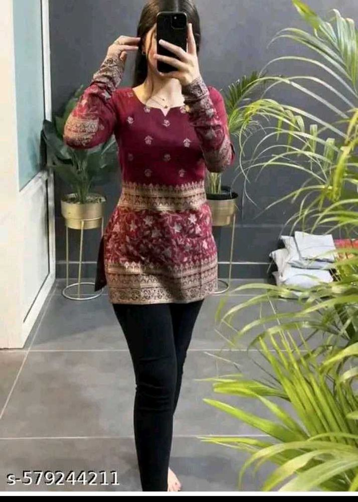 Elegant Embroidered Tunic Top