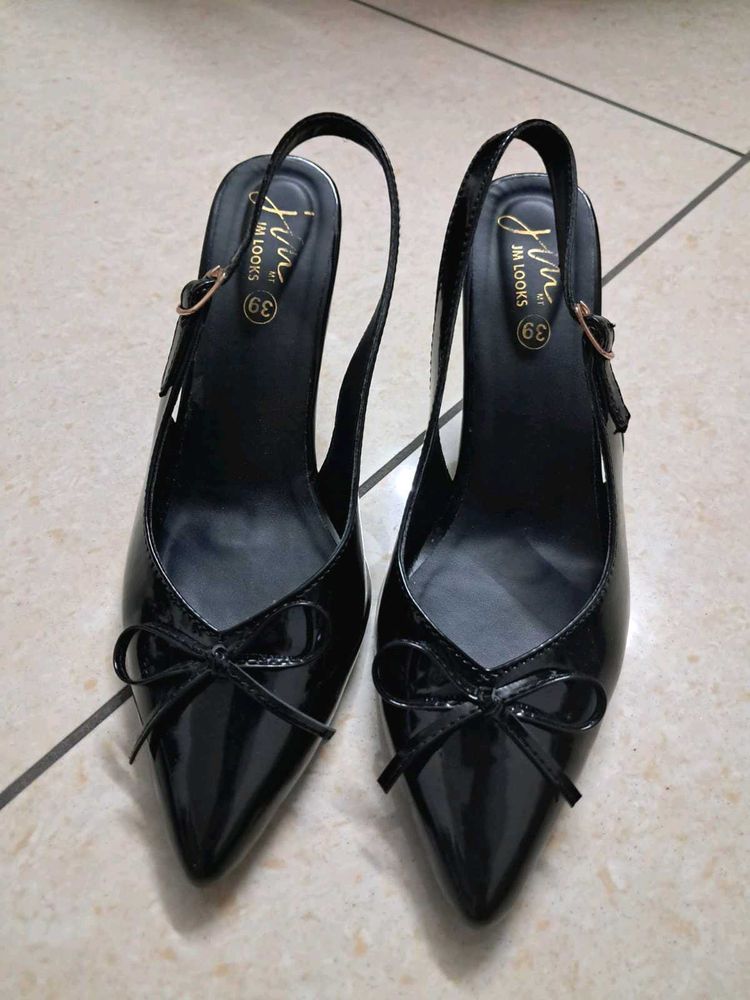 Black Slingback Heels