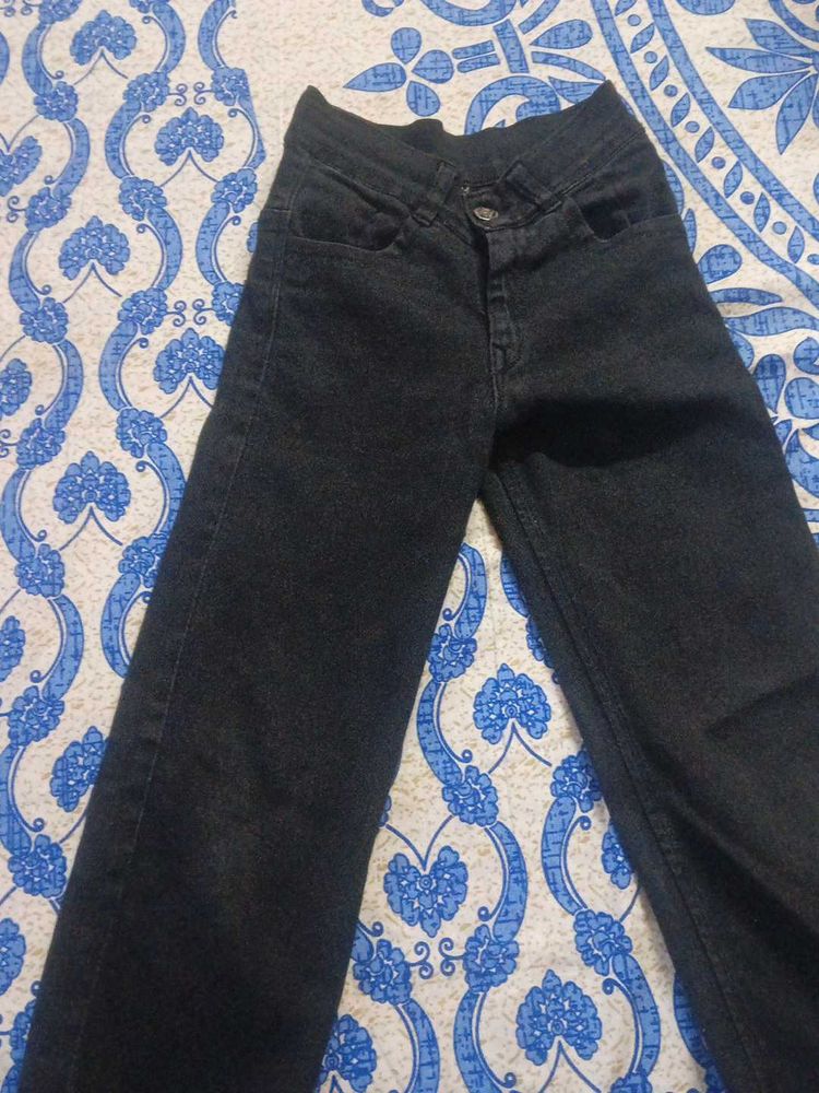 Black Straight Leg Jeans