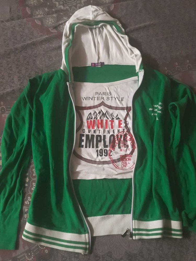 Green Hooded Jacket
