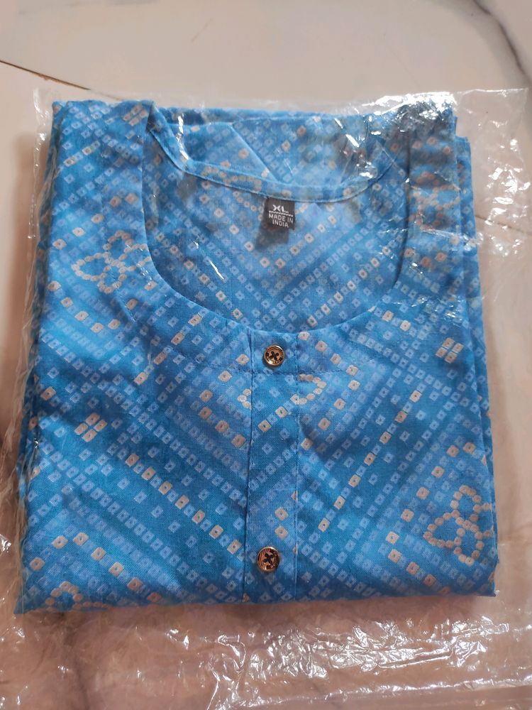 Sky Blue New Kurti(XL SIZE) Price Negotiable