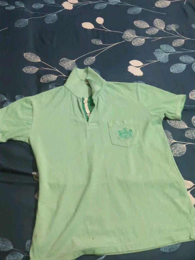 Vintage Green Polo Shirt