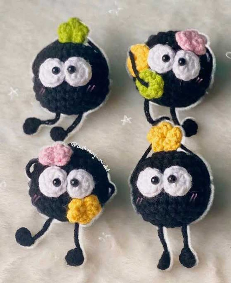 Soot Sprites Crochet (2 Pcs)