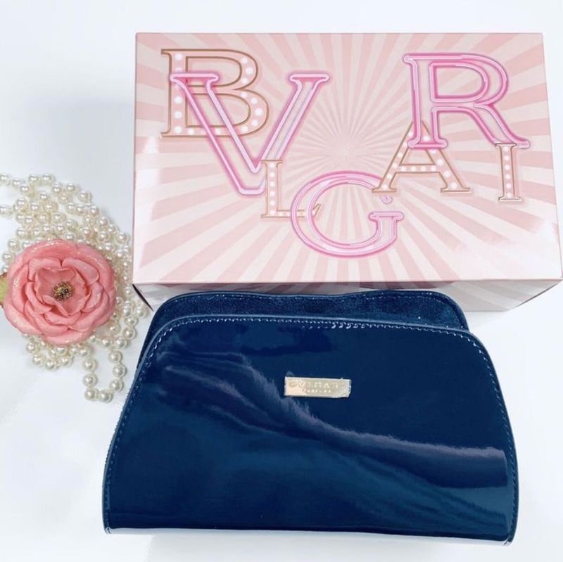 BVLGARI Navy Blue Pouch