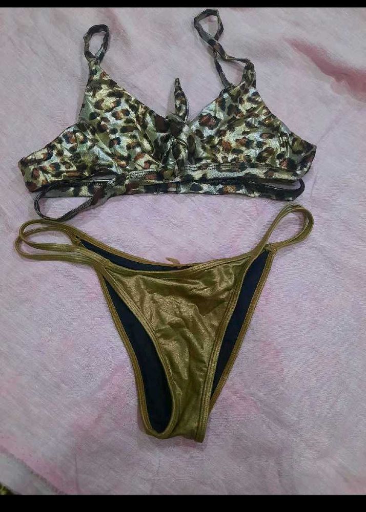 Leopard Print Bikini Set