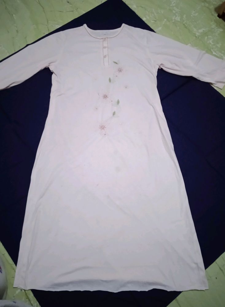 Beautiful Baby Pink Floor Length Nighty