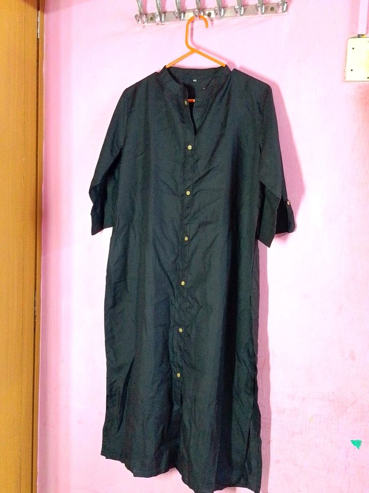 New Black Kurta