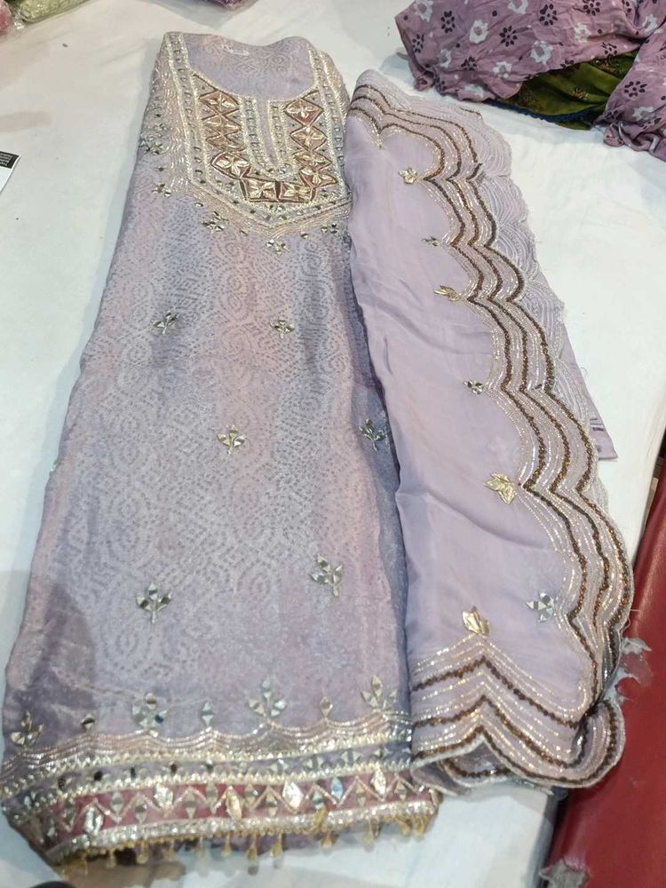Lilac Embellished Salwar Kameez