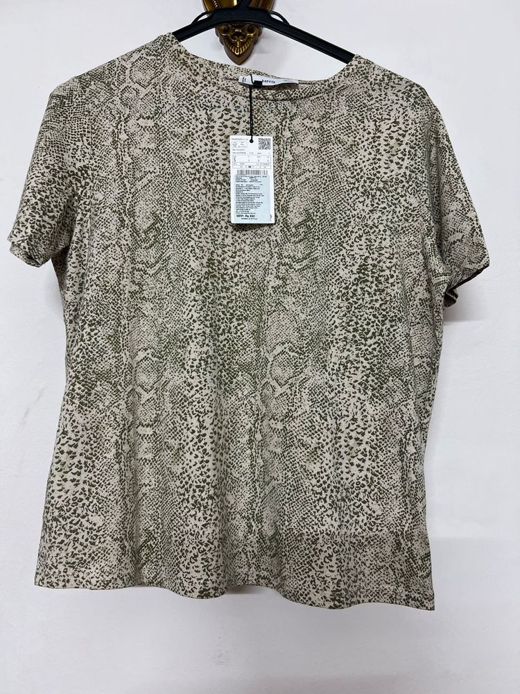 Snakeskin Print T-Shirt