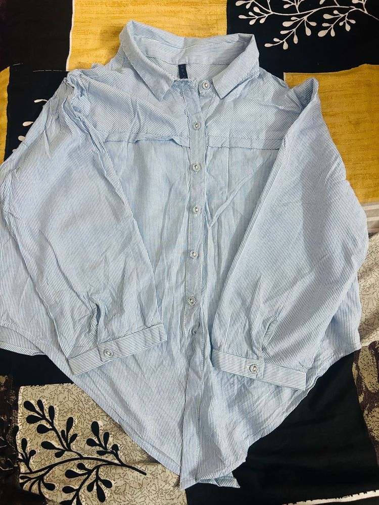 Striped Button-Down Shirt