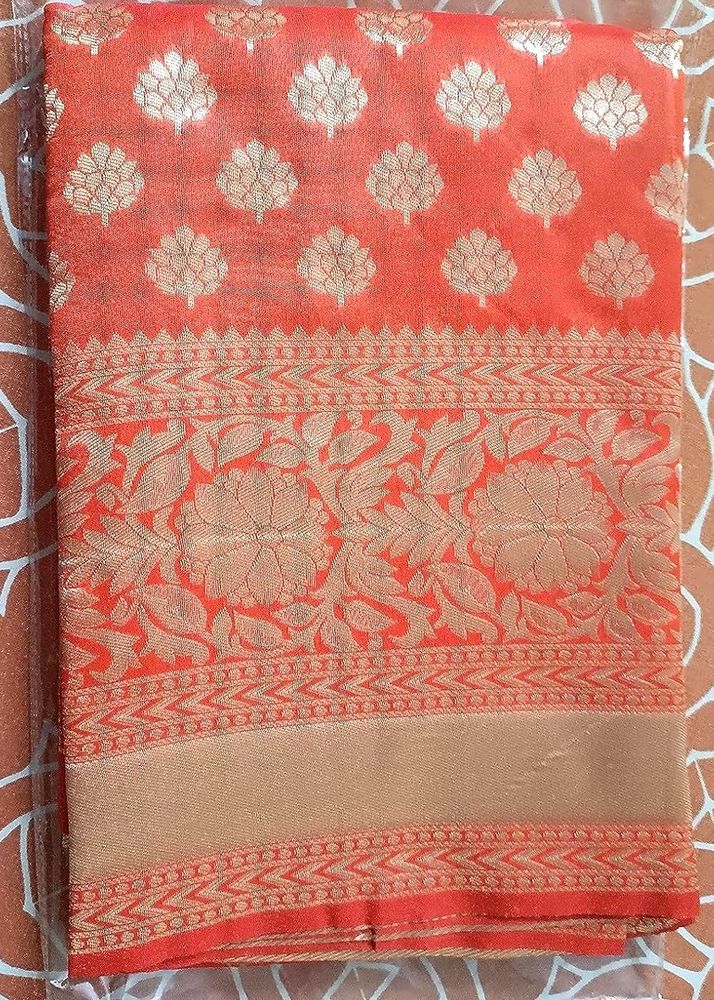 Pure Kanjiveeram Saree🧡