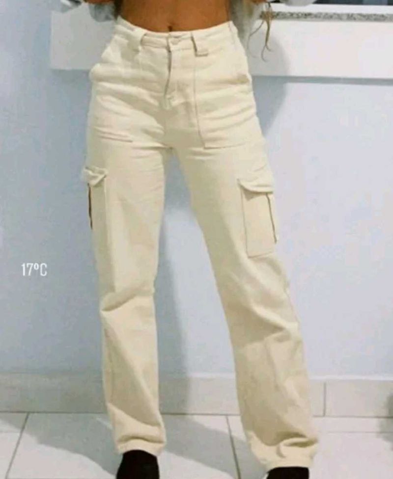 Cargo White Pant