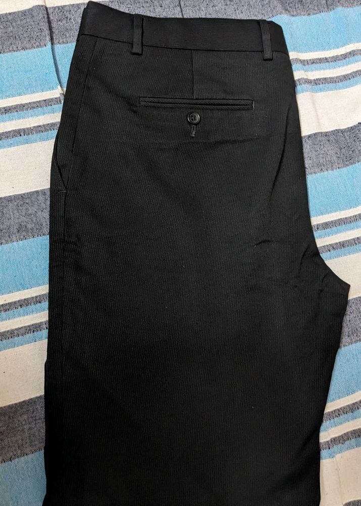 Wills Classic Black Formal Pants