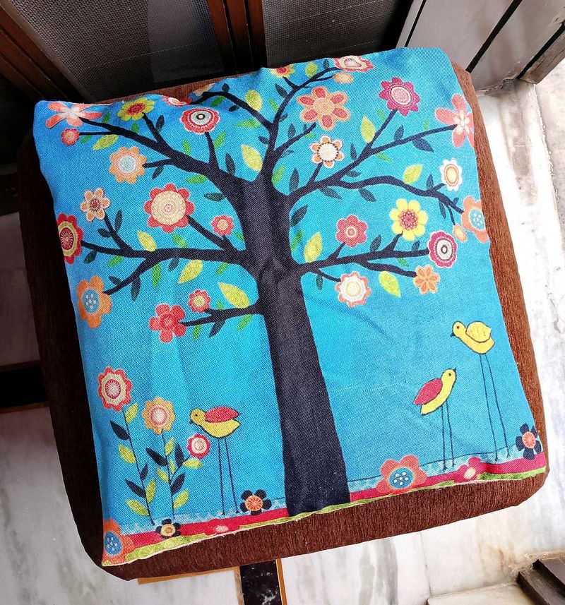 Floral Tree Pillow Cover