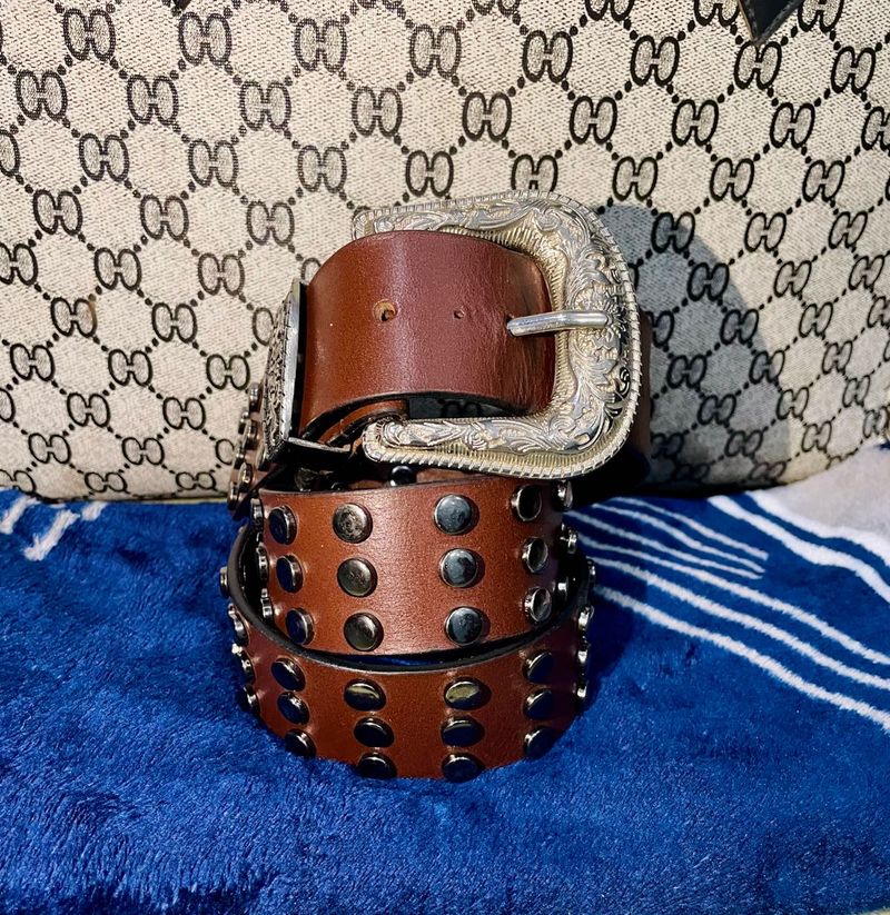 original pure leather sutted belts