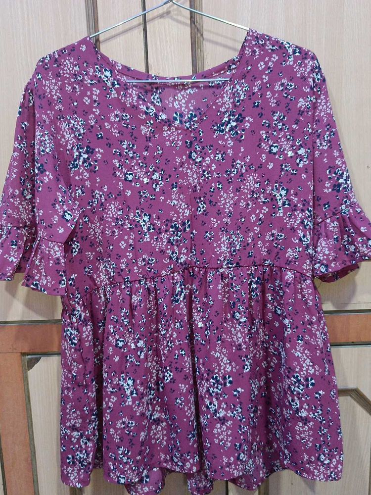 Georgette Floral Print Top