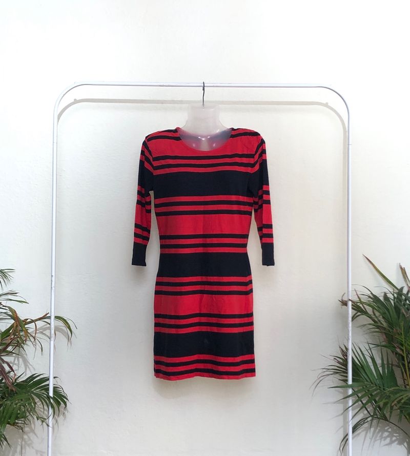 French Connection Red&amp;Blue Bodycon Dress(Women’s)