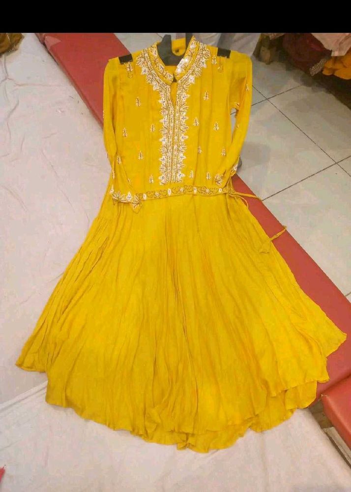 Yellow Embroidered Kurta Set