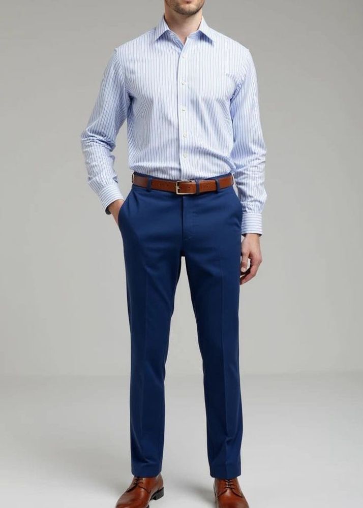 Navy Blue Men&#39;s Formal Pants