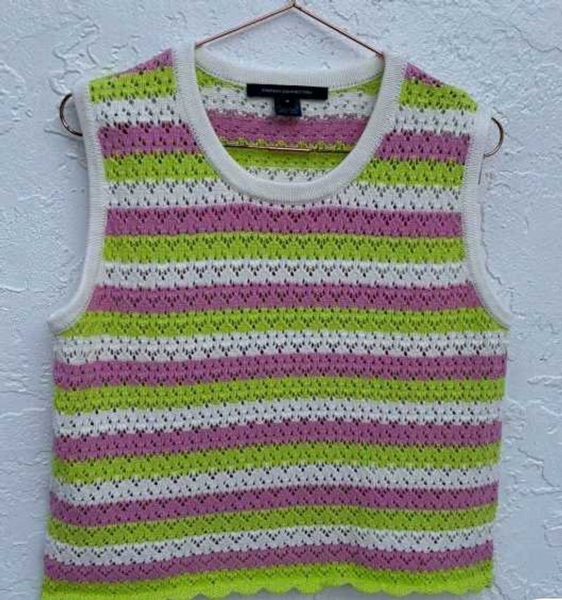 French Connection Womens Sleeveless Crew Neck Croc
