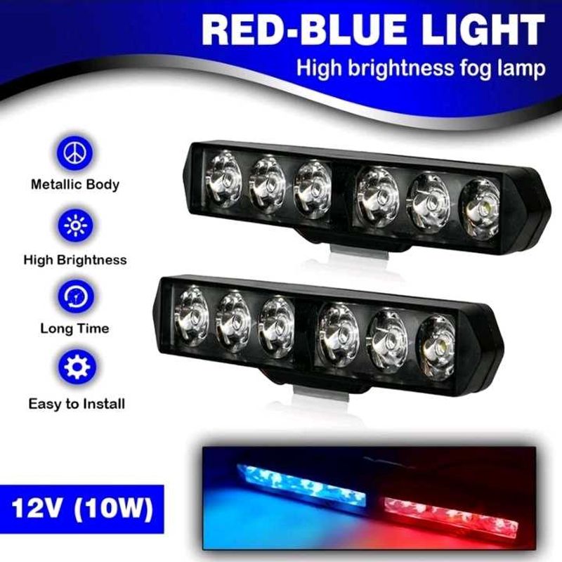 12V LED Red-Blue Light Bar