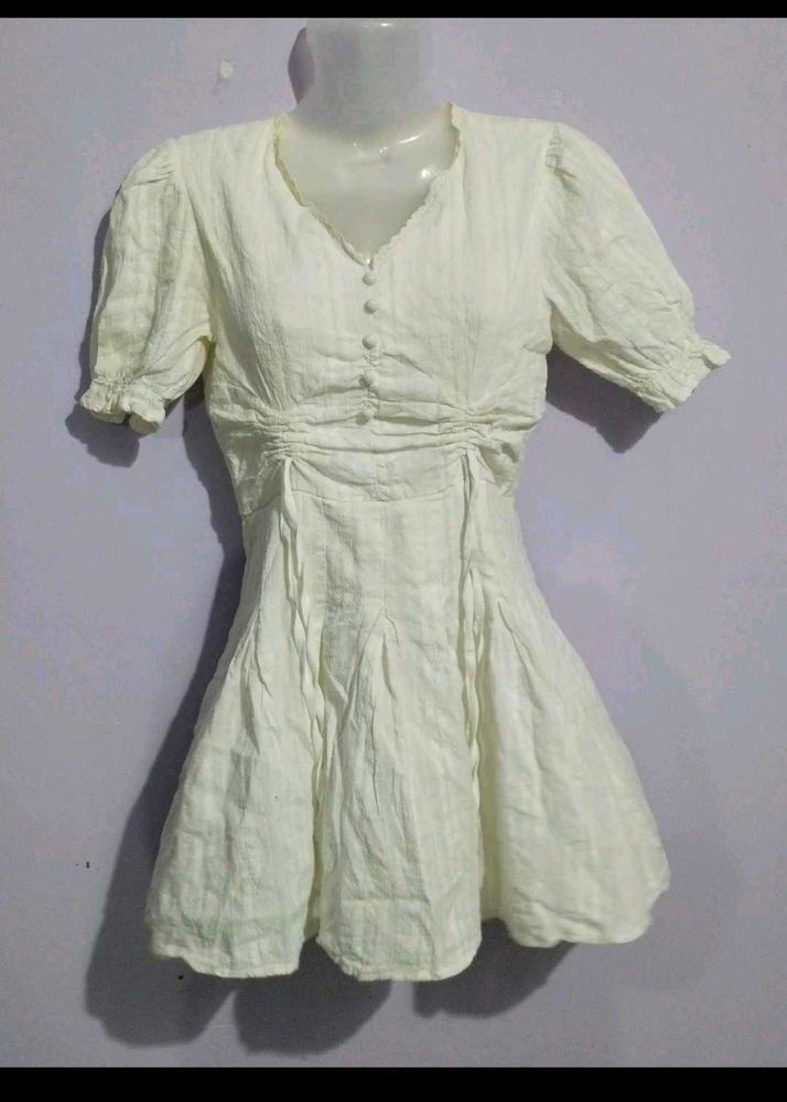 Y2K WHITE FROCK