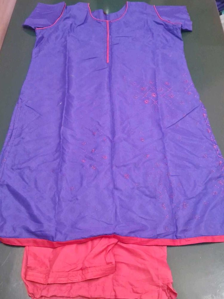 Poly Cotton Kurti Dress Set