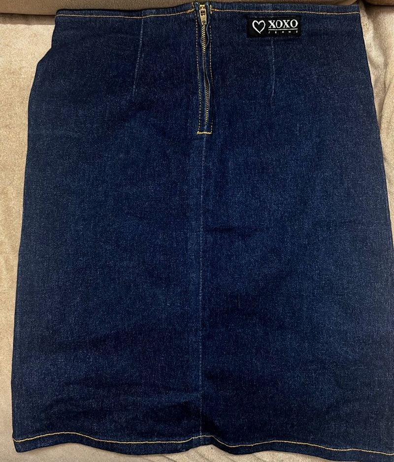 XOXO Denim Skirt