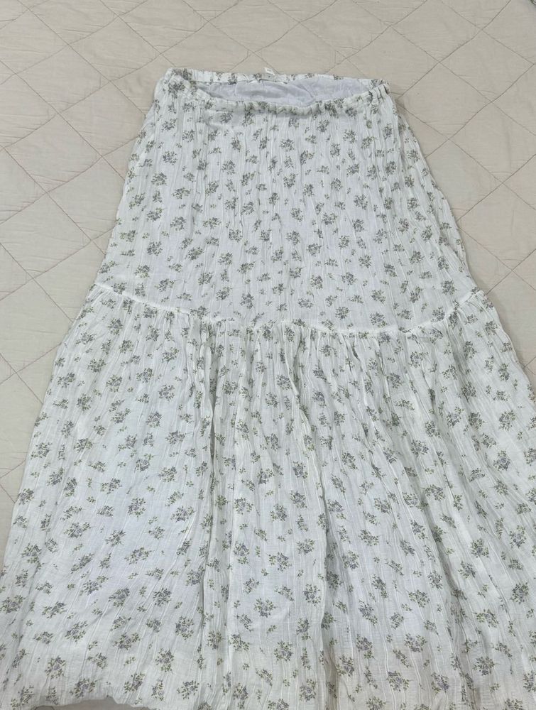 Floral Cottage midi Skirt