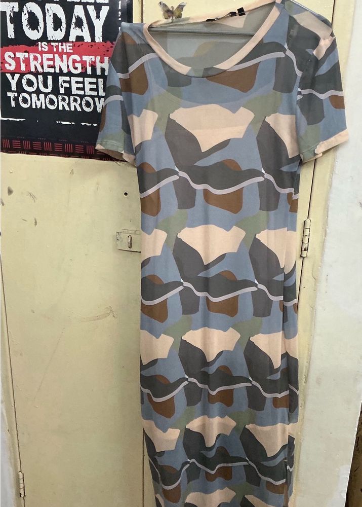 Camouflage Print Dress