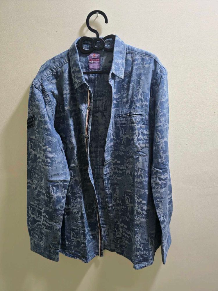 Blue Patterned Shirt