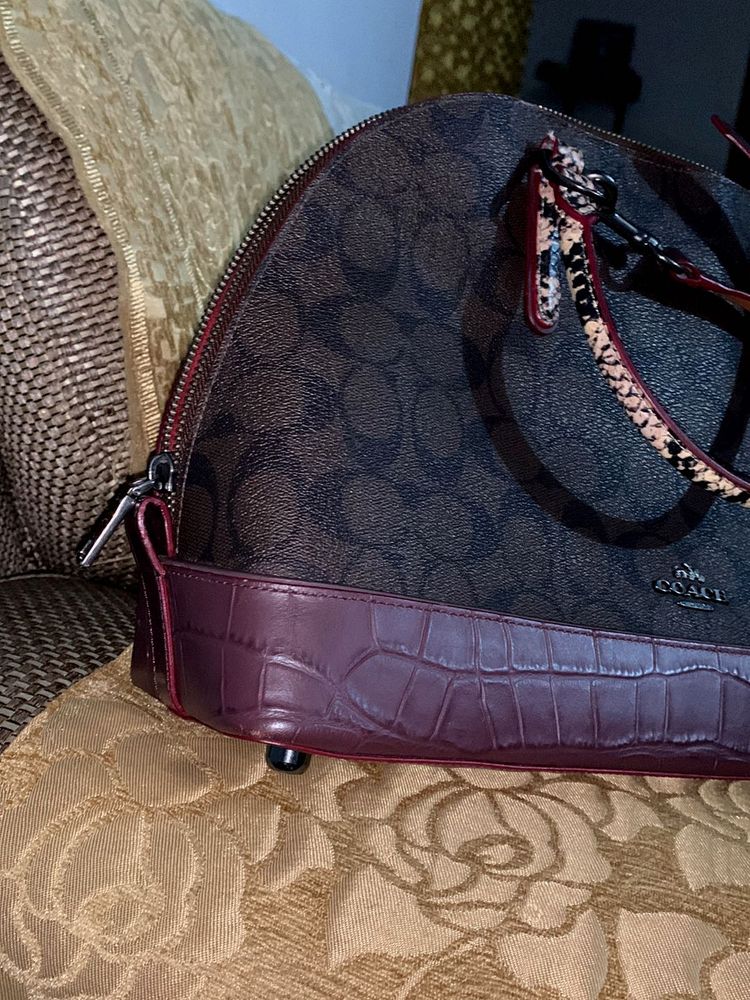 Coach Handbag Croc Leather