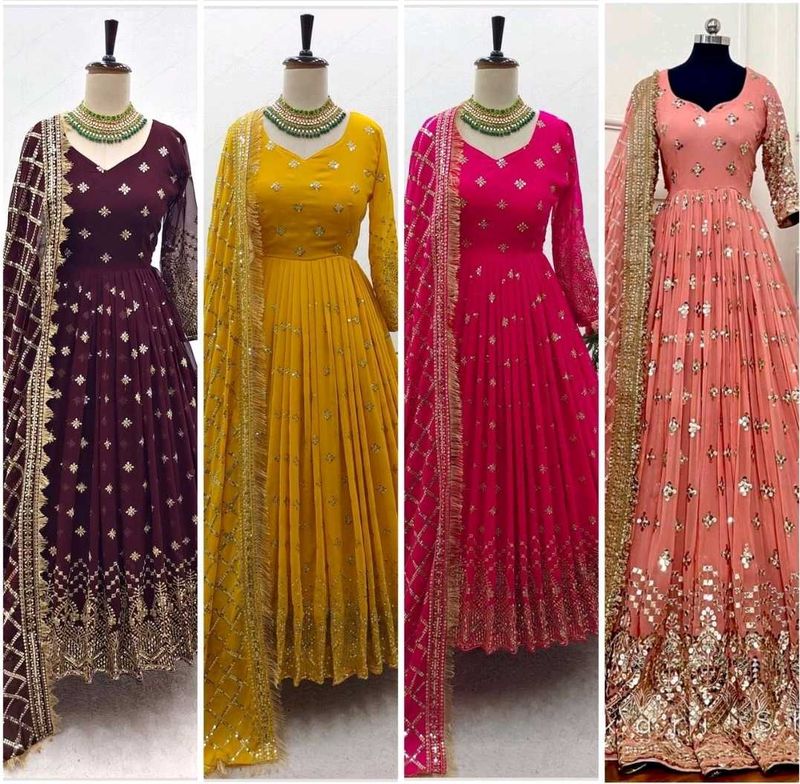 New Standard Beautiful Pakistani Gown Dress import