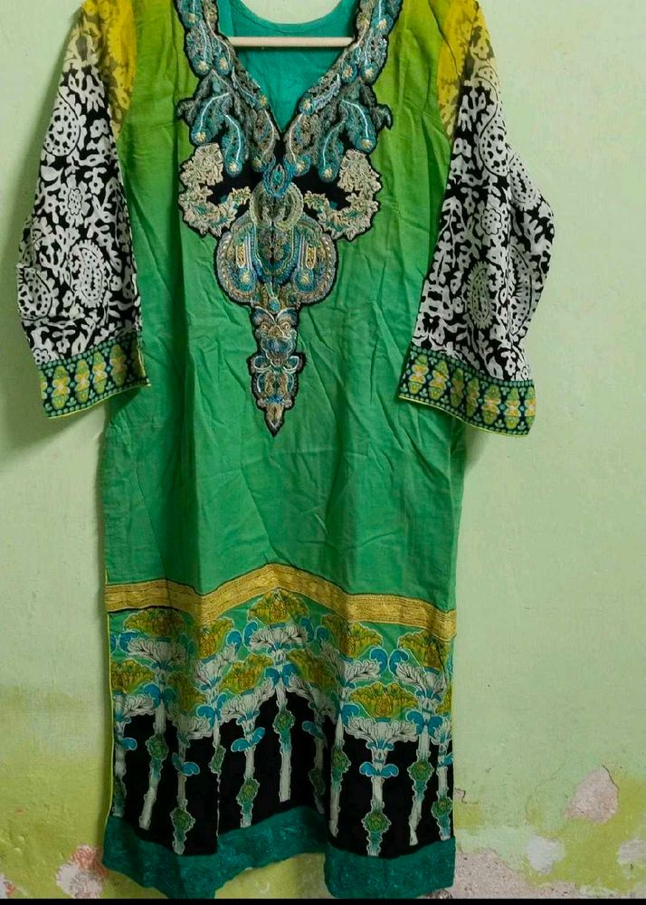 Green Designer Kurti For 99rs