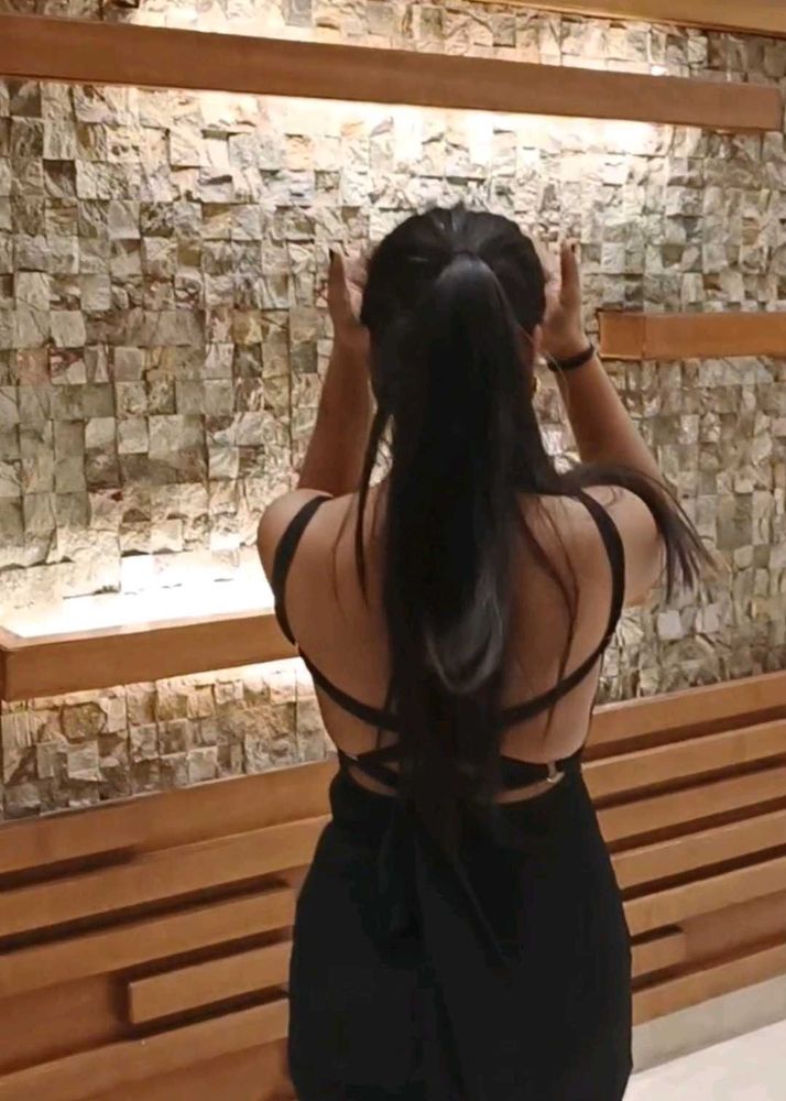 Backless Black Dress