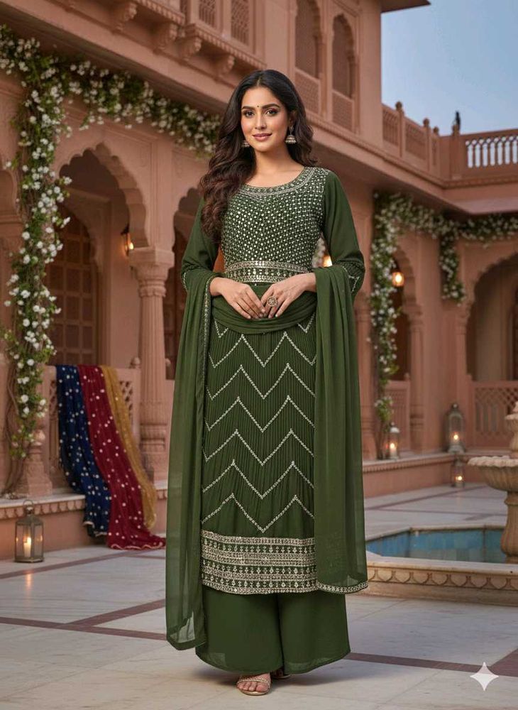 Elegant Green Kurta Set