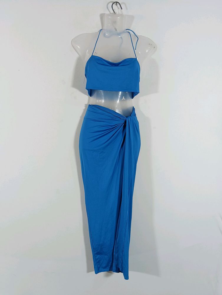 Blue Plain Casual Co Ords (Women)