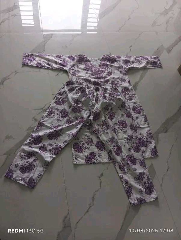 Floral Print Kurta Set